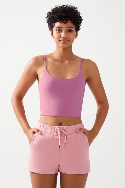 Los Ojos Lilac Strap Lightly Covered Women's Sports Bra