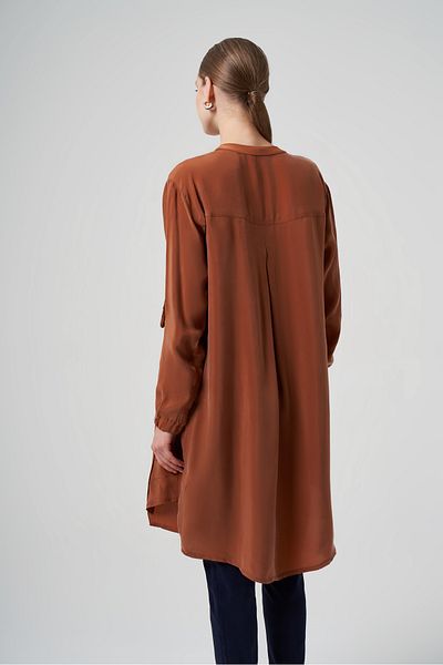 MissWhence Silk Pocket Detailed Tunic
