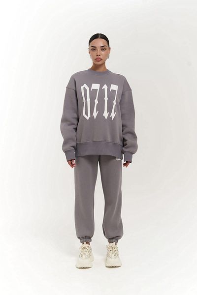 MAİ COLLECTİON Zeoy 0717 Smoke Crew Neck Tracksuit Set