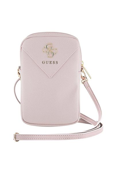 Guess Bag, Eco Leather, Zip Triangle 4g, Pink