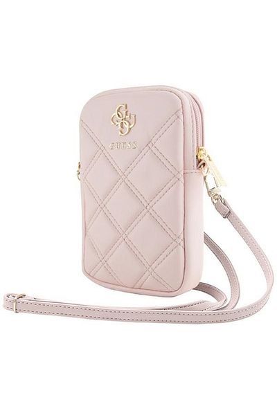 Guess Bag, Eco-leather, Zip Quilted 4g, Pink