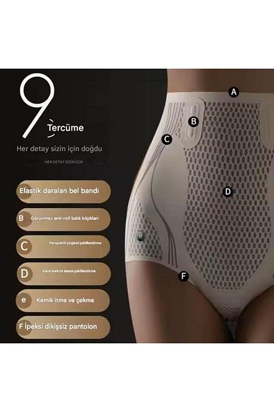 crıtıcman High Waist Hidden Underwire Non-Crease Non-Slip No Trace Seamless Waist Belly Basen Toning Panties Corset