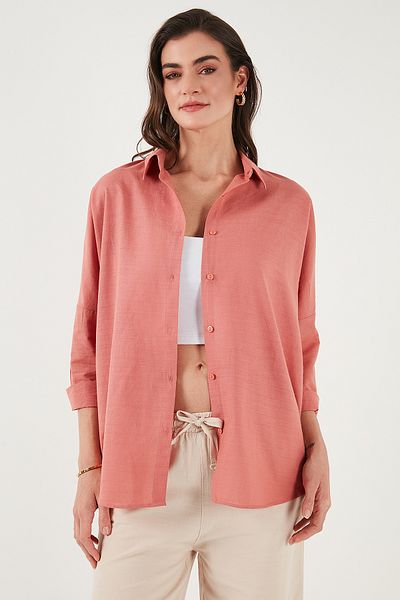 Lela Stretch Cotton Oversize Fit 2' Li Package Shirt-Undershirt Set Shirt-Undershirt Set 67810014979S2