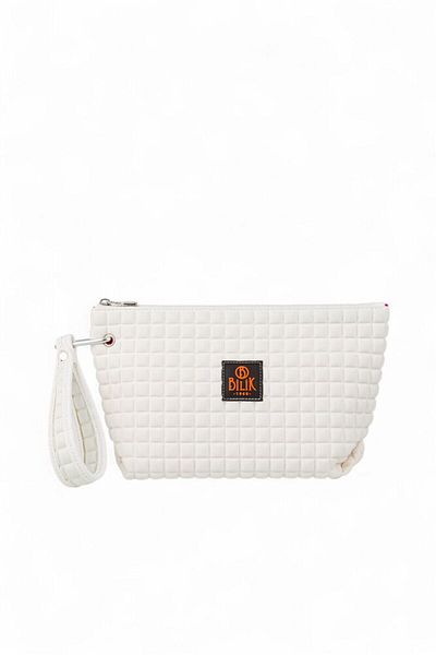 Bilik Deri Scuba White Women's Portfolio & Clutch Bag Yeliz