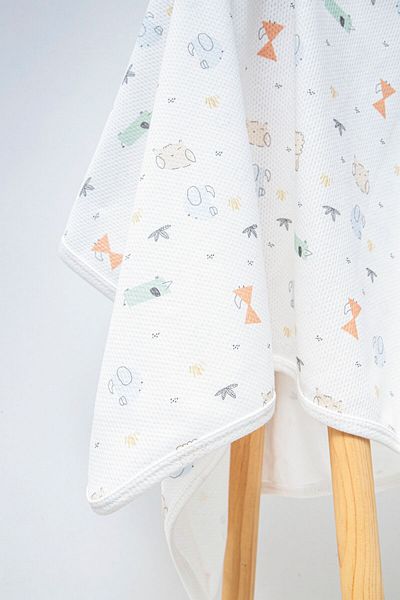 Bebitof Cute Animals Patterned Baby Blanket