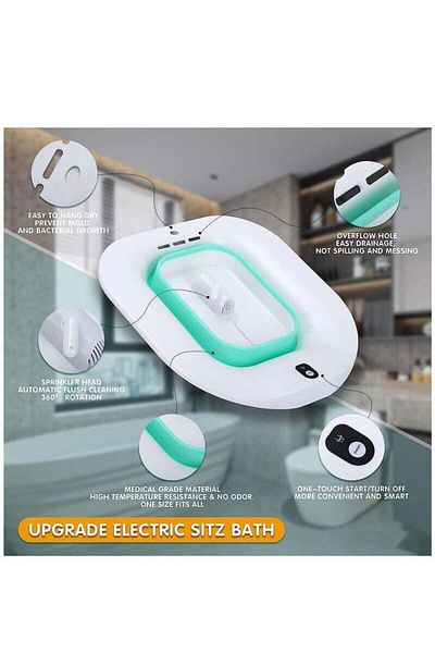 COOYA Sit Baths for Postpartum Care,for Toilet Seat, Soaking Basin,Fits Universal Toilet