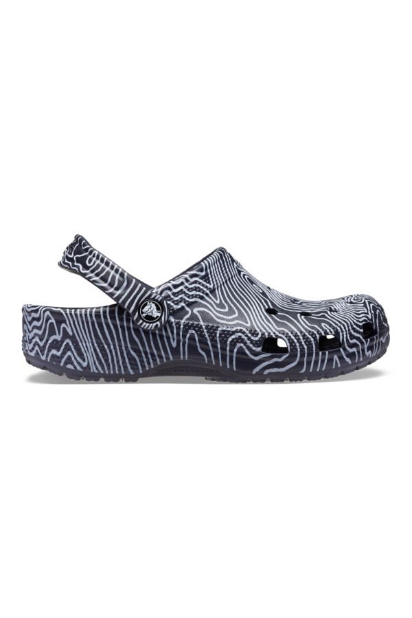 Crocs-Classic Topographic Clog 42-43 EU - M9/W11 US Blue - Deep Navy/Multi 1